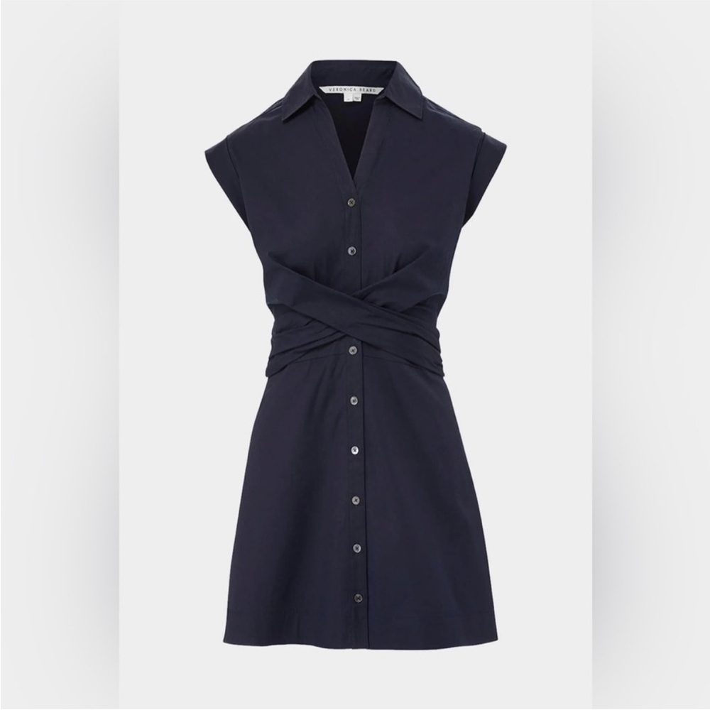 NWT Veronica Beard Navy Nagano Dress